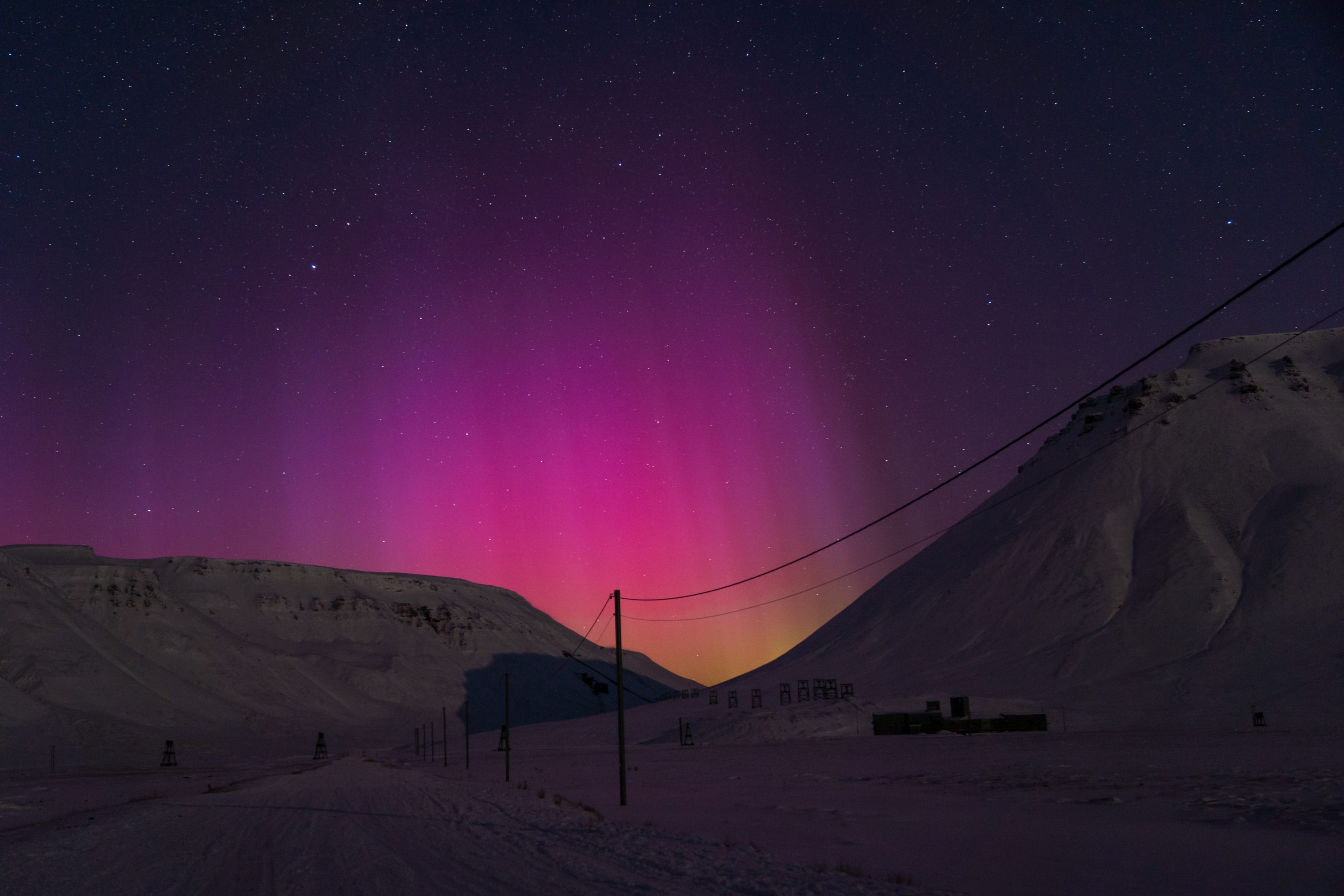 Zorza Polarna na Svalbardzie