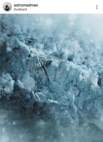 Denis Jurison, "Nordenskïold glacier in snow storm.Shot on iPhone xs".