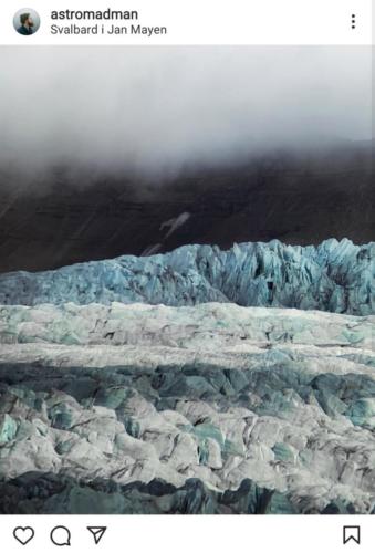 Denis Jurison, "Cloud shadows over the Nordenskiöld Glacier".